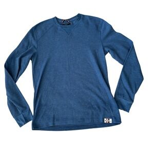 Ben Sherman Mens‎ Blue Long Sleeve Waffle Knit Thermal Shirt Small